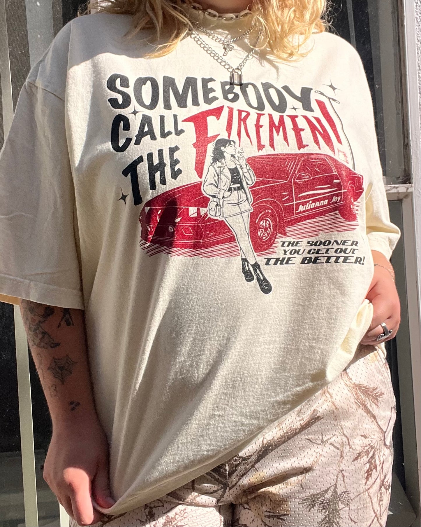 cream 'somebody call the firemen!' album tee